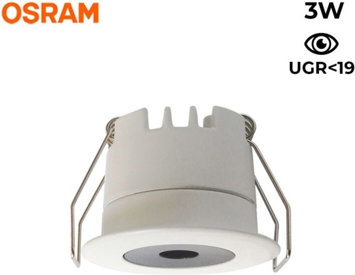 Downlight led Mini 3W - osram Chip - Niedriger ugr - cri 90 - ø