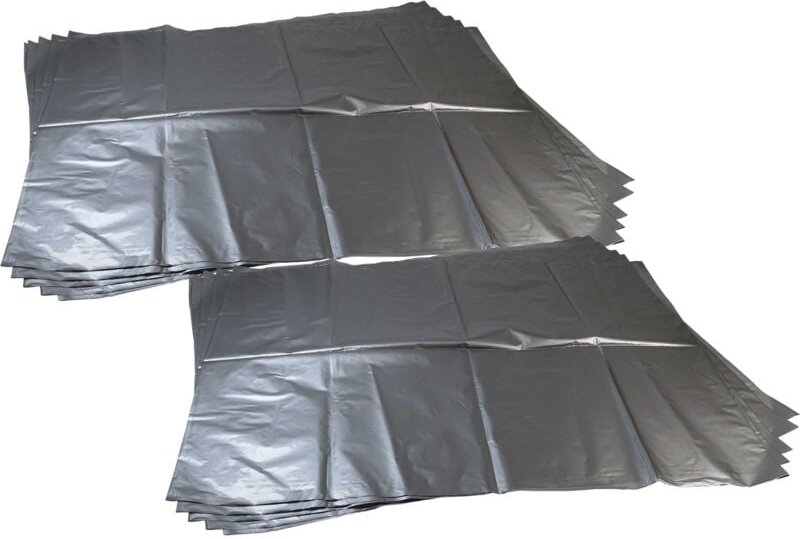 10x Staubbeutel Ersatz für Makita 0088381369480, 195440-6 für Staubsauger - Polyethylen, 64cm x 80cm silbergrau - Vhbw