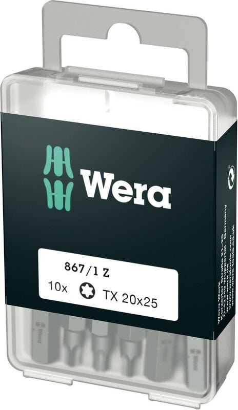 Wera 867/1 DIY TORX® Bits 10 x TX 20x25