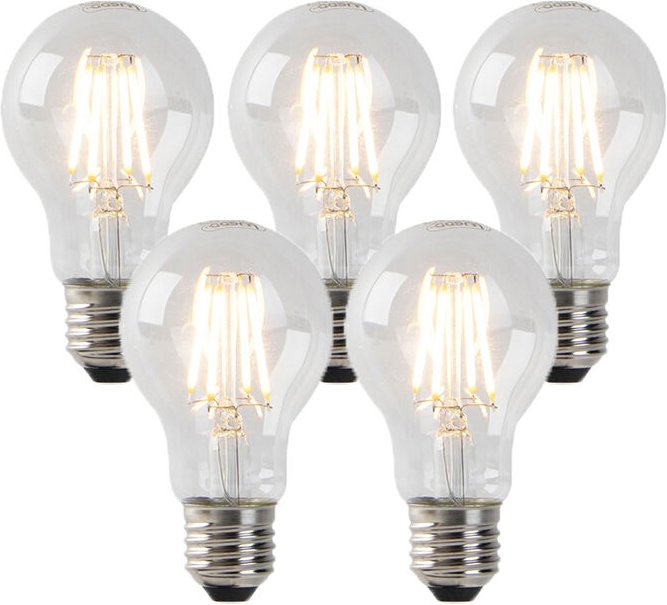 Thumbnail - Set mit 5 dimmbaren E27 LED-Lampen Klarglas 4W 320 lm 2200K