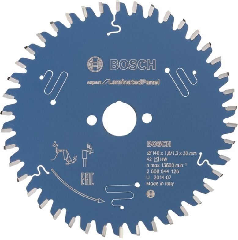 Kreissägeblatt Expert for Laminated Panel, 140 x 20 x 1,8 mm, 42 - Bosch