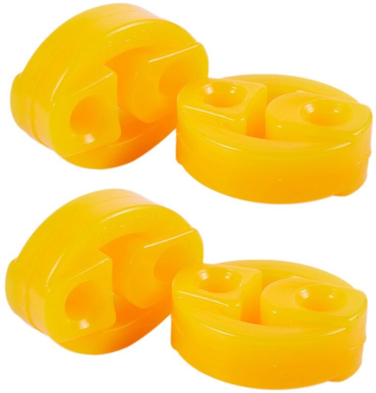 Gummi 2 LöCher Rennwagen SchalldäMpfer Auspuff Hanger Bushing 4 Stk