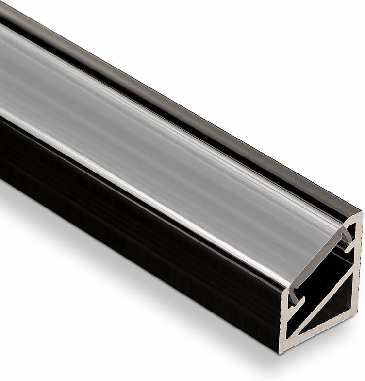 So-tech - 5er Pack - led Eck-Profil-66 schwarz / opal 2m für led Streifen