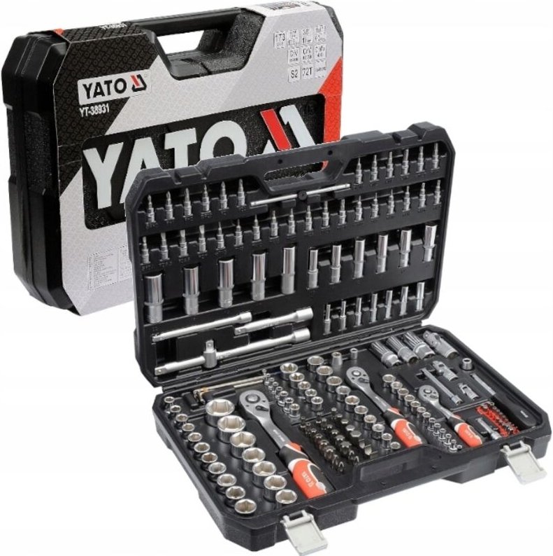Yato - YT-38931 - Steckschlüsselsatz 1/4', 3/8' und 1/2'173tlg.