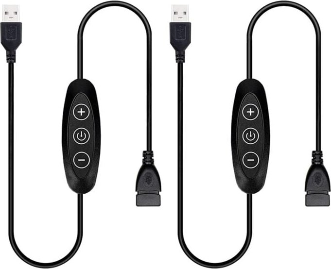 Thumbnail - Tlily - 5-V-USB-LED-Dimmschalter, 10-stufige Dimmung, Buchse auf Stecker
