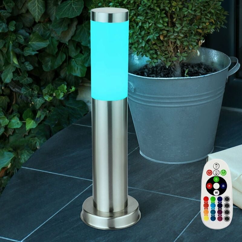 Etc-shop - rgb led Außen Steh Leuchte 7 Watt Farbwechsel Garten Geh Weg Stand Lampe Dimmer