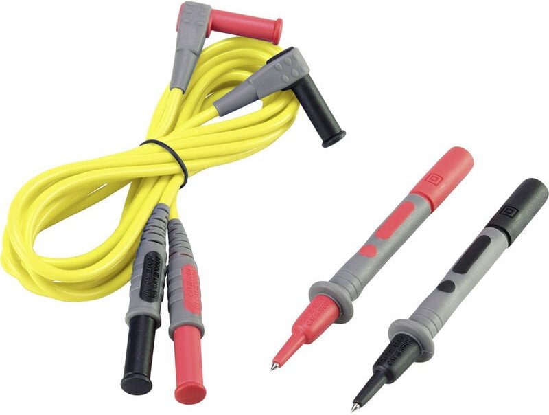 Voltcraft - MSL-504 Messleitung Stecker 4 mm Prüfspitze 1.20 m Gelb 1 St.