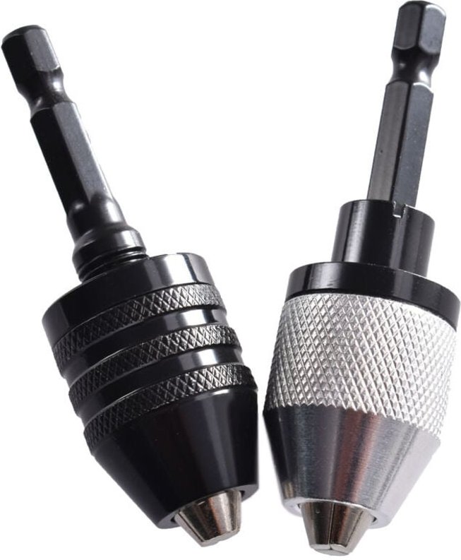 2-teiliges Schnellspannbohrfutter, Sechskant-Schnellspannbohrfutter, Schnellwechsel-Adapter, Konverter, Klemmung 0,3–6,5...