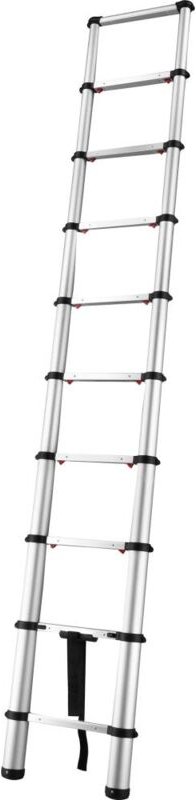 Teleskopleiter 10 Sprossen Leierlänge 0,75 m eingef. Arbeitshöhe 2,93 m - Fortis