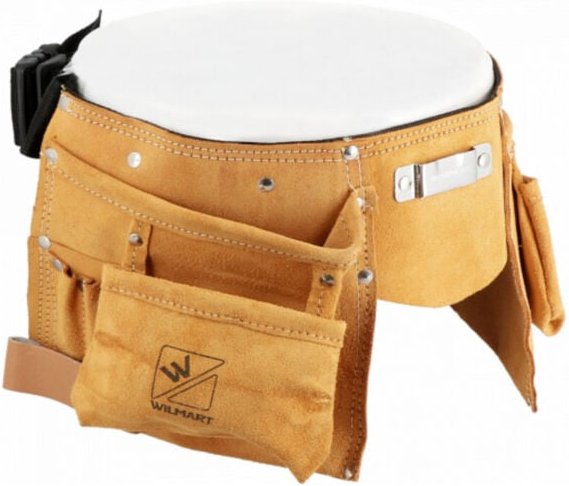 Werkzeuggürtel aus Leder, 10 Taschen