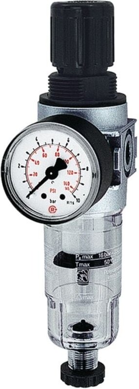 Filterregler »multifix-mini«, mit PC-Behälter, g 1/4, 0,5-10 bar - Riegler