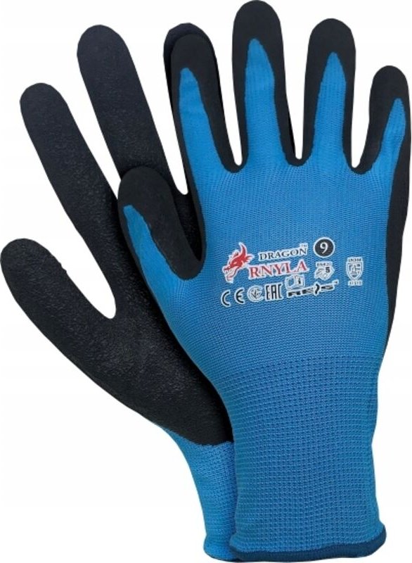 Arbeitshandschuhe Latex blau 9