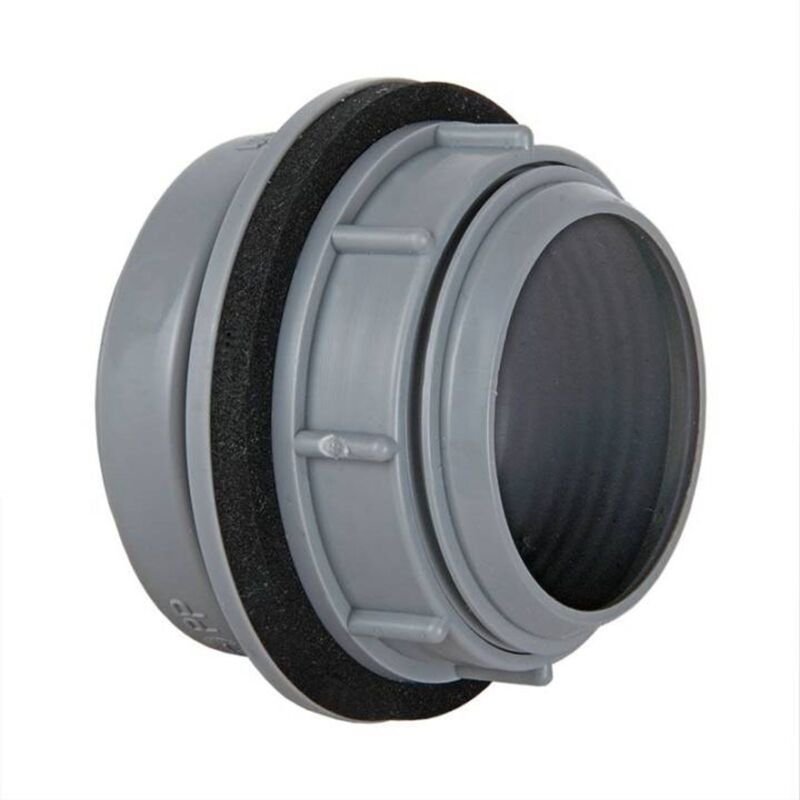 Anschraub-Muffe dn 50, grau aus pp, 50000AM - Airfit