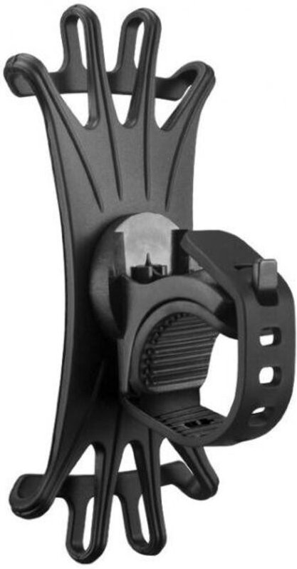 ROCKBROS Fahrrad-Handyhalterung aus Gummi (LF436BK) Schwarz