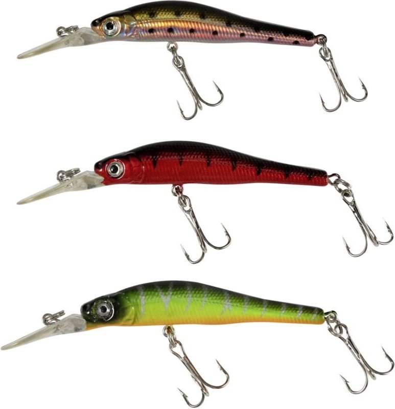 Paladin - Wobbler Sortiment i Barsch-Zander-Hecht 3 Stück schwimmend Keine Angabe