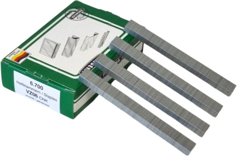 Prebena - VZ06CNK Heftklammer 10,5 x 6 mm Typ vz 6700 Stück aus Stahl verzinkt