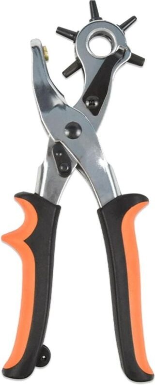 Csparkv - Lederstanze, Lochzange, Lochzange, Lochergeräte, mit 6 auswechselbaren Lochgrößen, für Gürtel, Leder, Heimwerk...