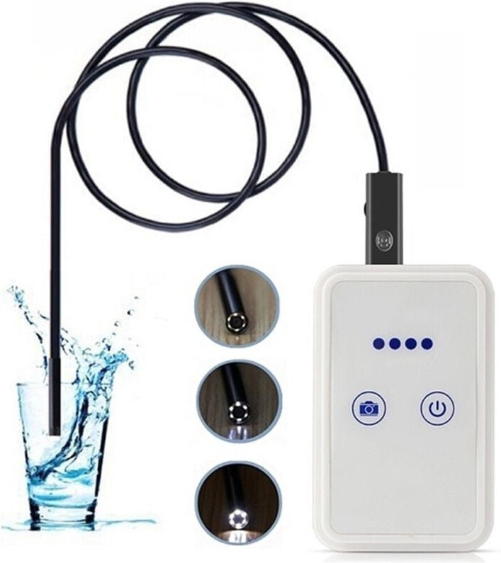 Trade Shop Traesio - Trade Shop - 9MM 2MT hd 720P 6 led wifi endoskopische wasserdichte kamera android ios windows -