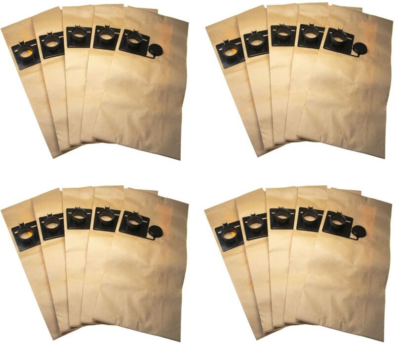 20x Staubsaugerbeutel kompatibel mit Festool ct/ctl/ctm 22, fis-ct 22/5 Staubsauger - Papier, 60cm x 26.6cm, sandfarben ...