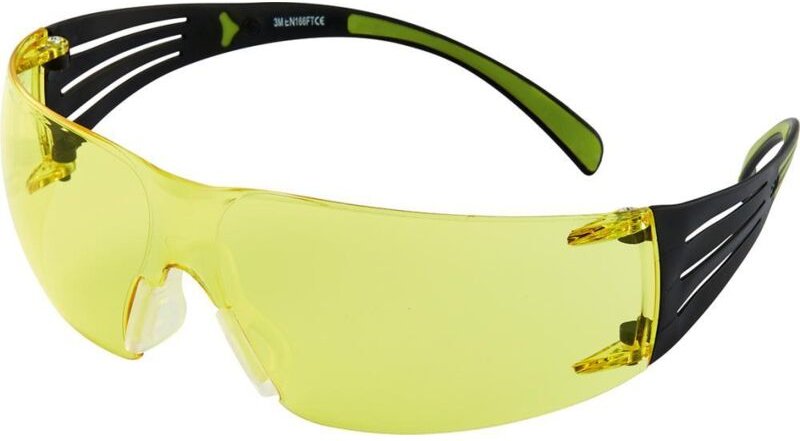 3M SecureFit 400 SF403AF Schutzbrille Schwarz, Grün