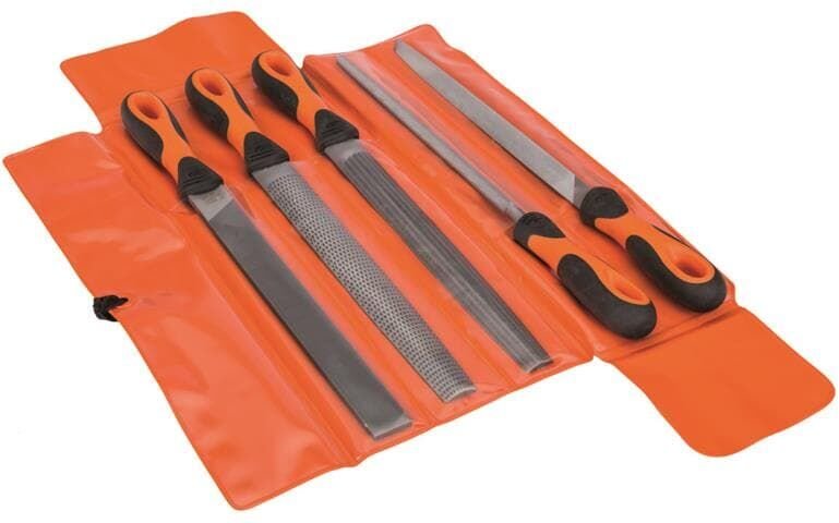 Bahco - Feilensatz Set 250 mm 5 tlg. 1-477-10-2-2 Rundfeile Werkstattfeilen Feile