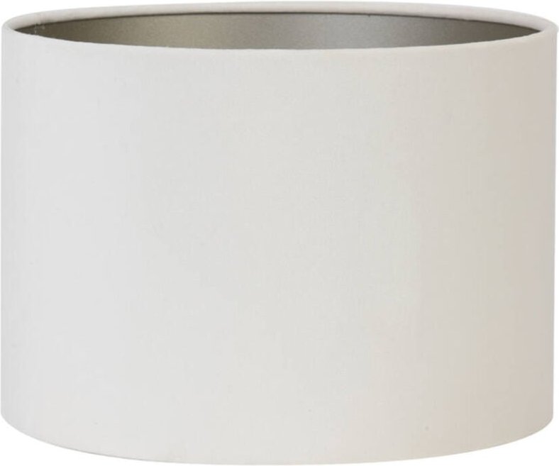 Lampenschirm - Velours - weiß - textil - ø 25cm - Light&living