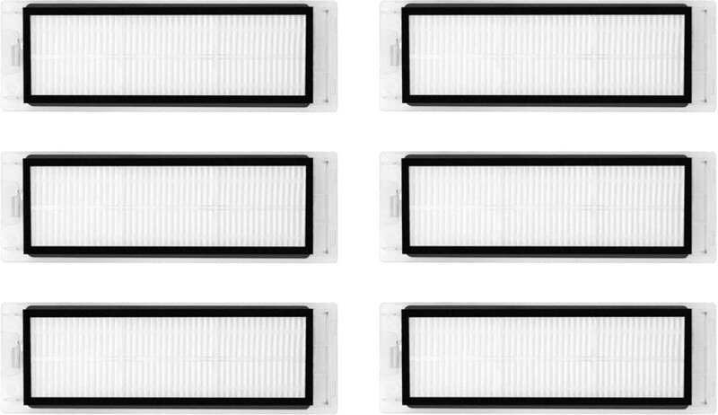 6er-Pack waschbarer Ersatzfilter, kompatibel mit Roborock Q5 Roboter-Staubsaugerteilen und Zubehör