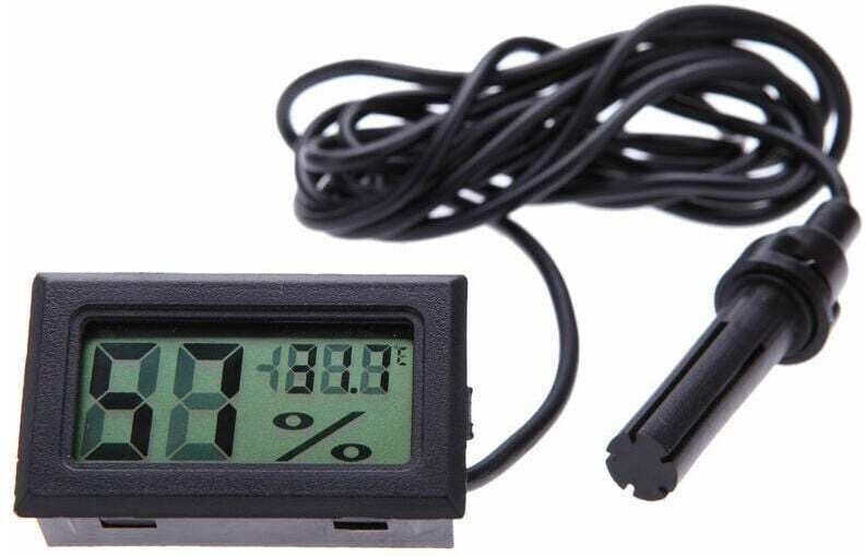 Linghhang - Thermo-Hygrometer Elektronisches Thermo-Hygrometer Minimum Digitalanzeige Thermo-Hygrometer mit Fühler