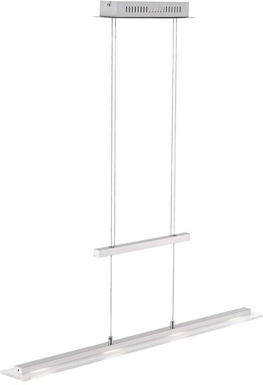 Honsel - led Pendelleuchte tenso Silber dimmbar & höhenverstellbar, Breite 88cm