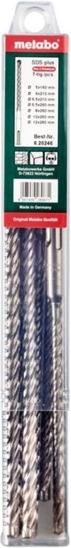 SDS-plus Pro 4 Premium-Bohrersatz 7-teilig - Metabo