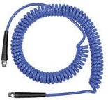 Spiralschl., Verschraubung, Knickschutz, pu, g 1/4, ø 8x5, 3,0 m, SP8300PU - Riegler
