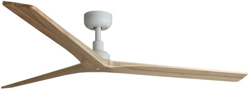 Klim l Ventilator ohne Licht weiß/Eichenholz Ø150cm