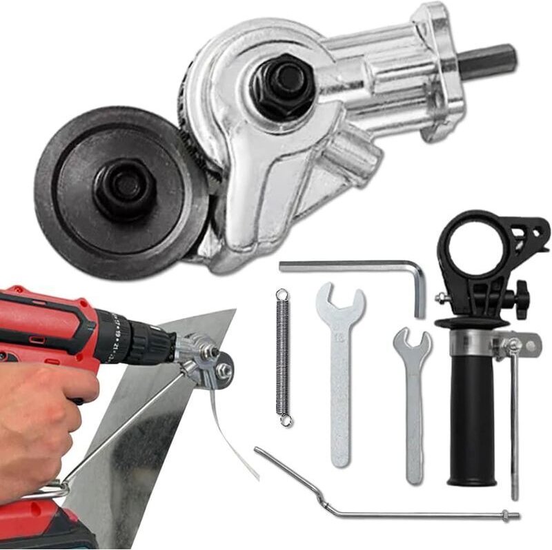 Universeller Blechknabberer, elektrischer Bohrplattenschneider, elektrisches Bohrmaschinenzubehör zum Schneiden von Eise...