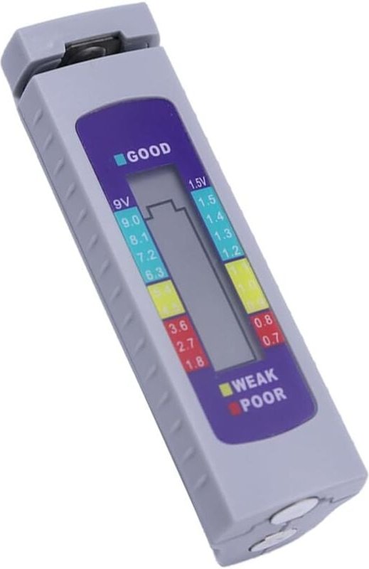 Digitaler Batterietester, digitaler Batterietester mit LCD-Display, kleiner einfacher Batterietester für 1,5 v (Knopf aa...