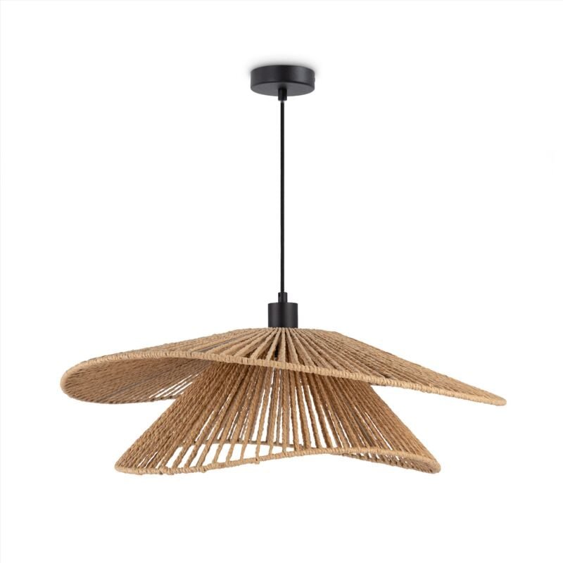 Led Pendelleuchte Esszimmer Pendellampe Wohnzimmer Küche Papier Boho Style E27 Schwarz, Typ 4 - Paco Home