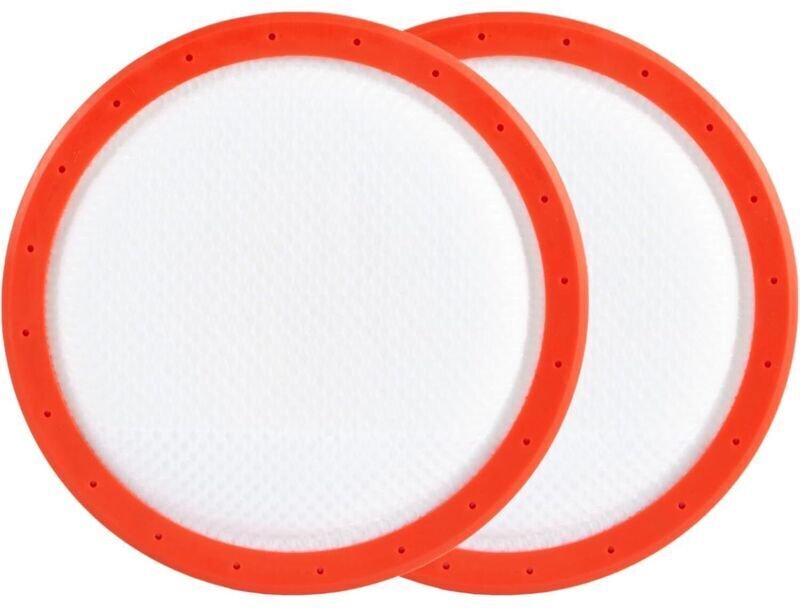 Basics Ersatzfilter für 1,7-Liter-Kanisterstaubsauger (Modell: B0D6V6S9KX), 2er-Pack, waschbar