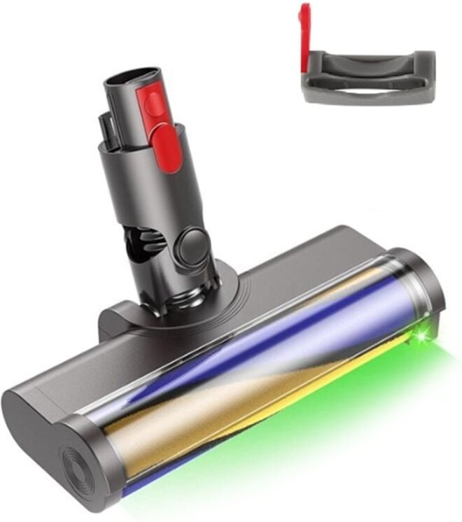 Thumbnail - Elektrischer Bodenbürstenkopf für V7 V8 V10 V11 V15 Staubsauger-Aufsatzrolle mit grünem LED-Licht