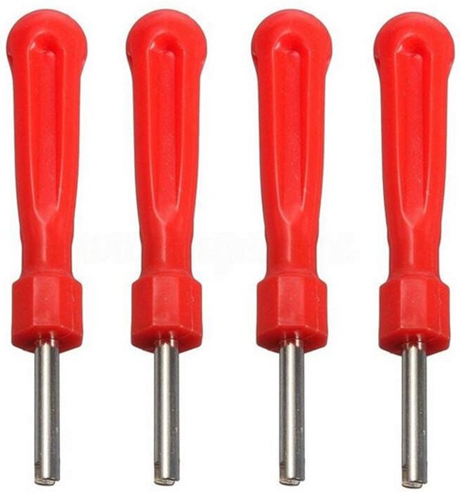 4 Stueck Reifen Ventileinsatz Entferner Repair Tool Schraubendreher