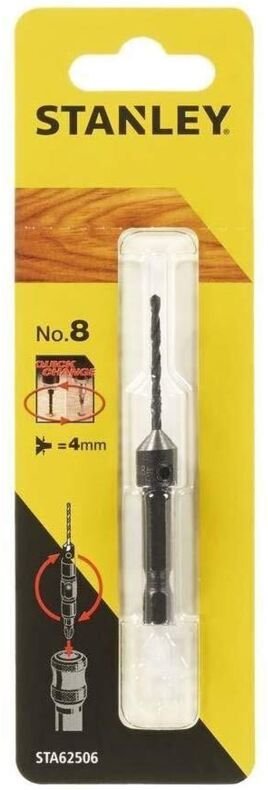 Sta.wiertło pilotujące 8mm + pogłębiacz