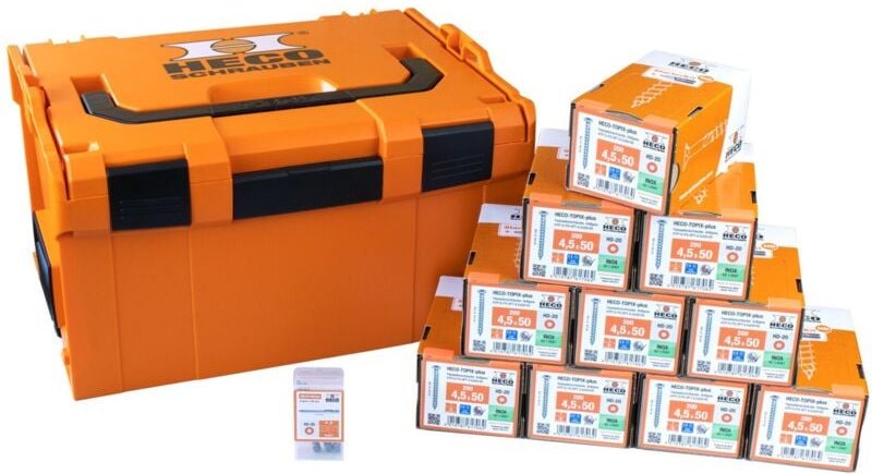 Heco Sortimentskoffer l-boxx 238 Fassade 4,5 x 50 mit 2.000 Schrauben