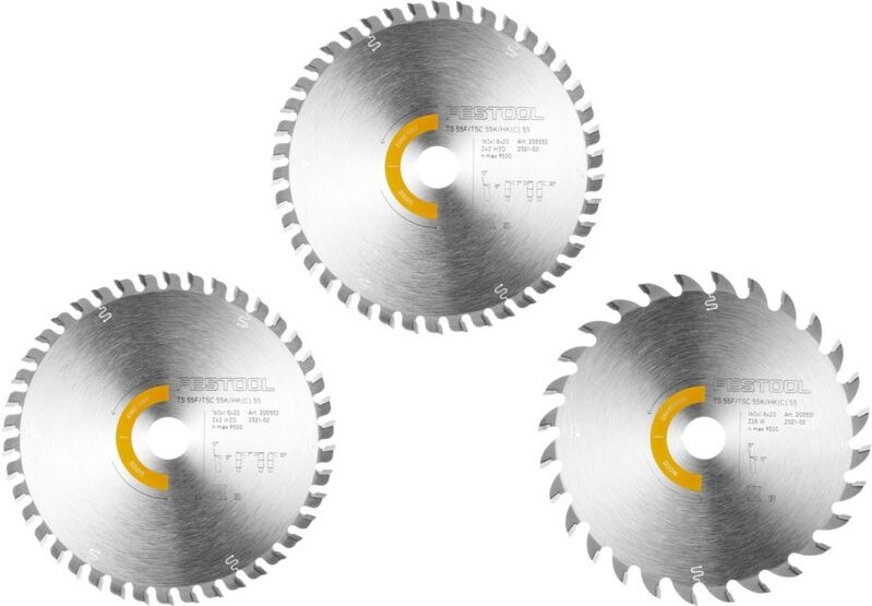 Kreissägeblatt-Set KSB-SORT/3 w 160x1,8 - Festool