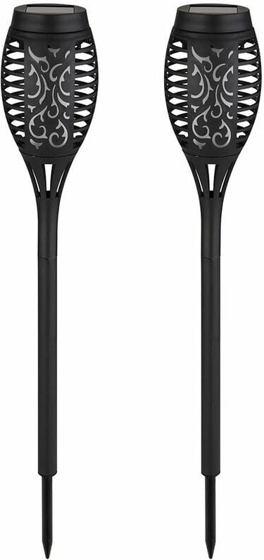 Solarleuchte Erdspieß Feuereffekt Solarlampen für Außen Farbwechsel Solar Außenbeleuchtung Garten, Stanzungen, 8x rgb le...