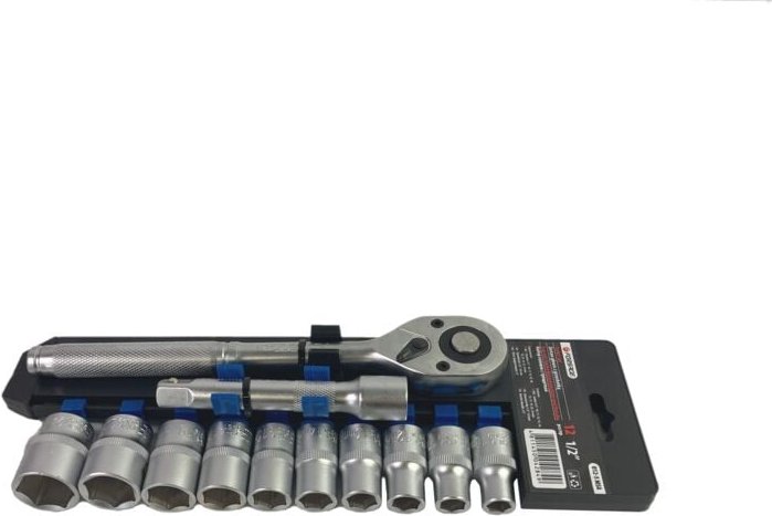 Ratschen-Steckschlüsselsatz 1/2 Steckschlüssel 12-teilig Cr-V