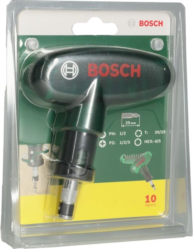 Accessories Promoline 2 607 019 510 Bit-Set inkl. Bithalter-Schraubendreher - Bosch