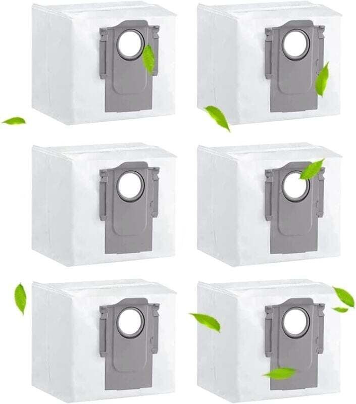 Vtizikl Lot de 6 sacs à poussière pour Xiaomi Roborock S7 Maxv Ultra / Q7 Max / Q7 Max+ / S7 Pro Ultra / G10s / G10s Pro...