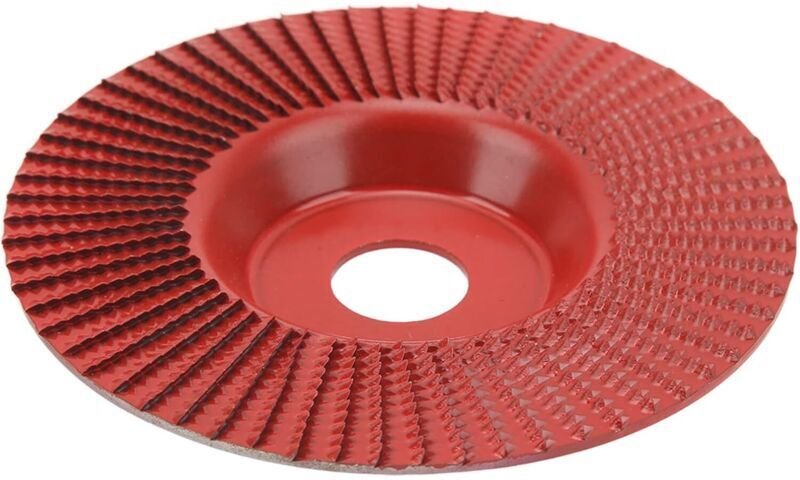 CSPARCV Holzbearbeitungsscheibe, 125 mm Wolframkarbid-Schleifscheibe, Schleifscheibe für die Holzbearbeitung (Rot)