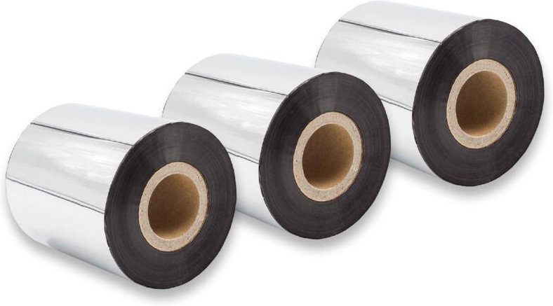 Vhbw - 3x Thermotransfer-Band kompatibel mit Godex EZ-1100 Plus, EZ-2200 Plus Drucker Etikettendrucker, Wischfest, 70 mm...