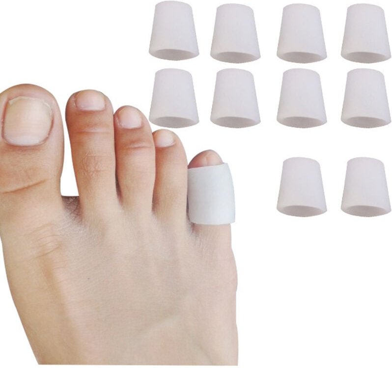 10 Stück Zehenschutz aus Silikon, schützt die Vorderseite der Zehen, schützt den kleinen Finger
