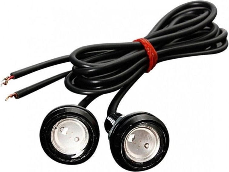 Trade Shop Traesio - Trade Shop - paar lampen auto lichter lampe cob 12V 3W WEIßE led canbus eagle eye marcia -