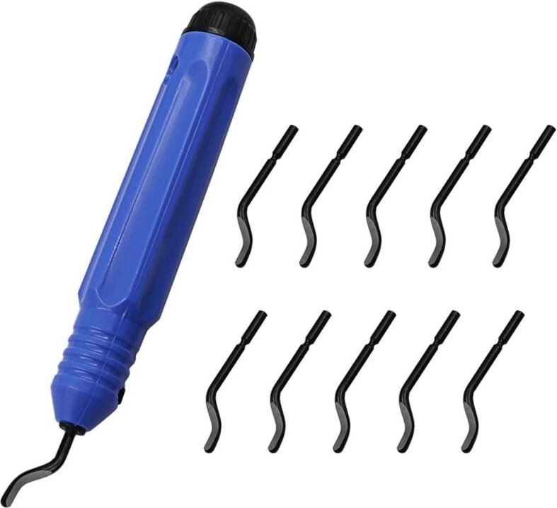 Set Entgratungswerkzeug mit 11 Stück Handentgratungsklingen aus Metall für 3D-Drucker, Handentgratungswerkzeug für Kunst...